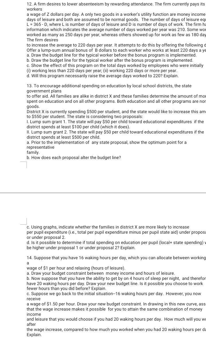 How would your answer to part (c) change if the price of