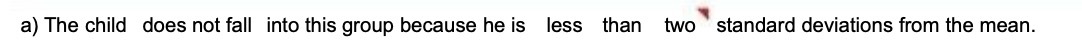 is less than two' standard deviations from the mean