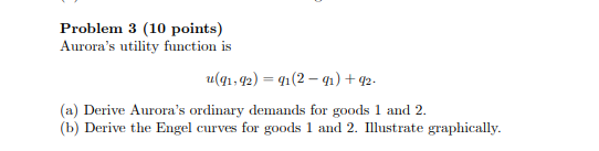 function is "(91, 92) = 91(2 - q1) + 92. (a) Derive
