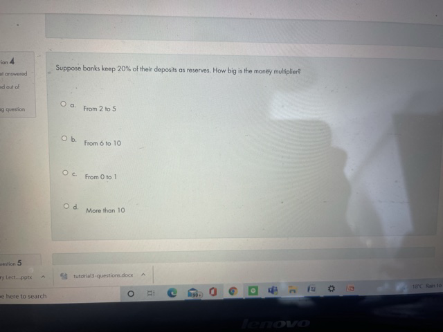  Is it a b c or d ion 4 dansward Suppose