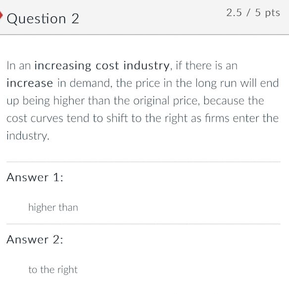 if there is an increase in demand, the price in the long