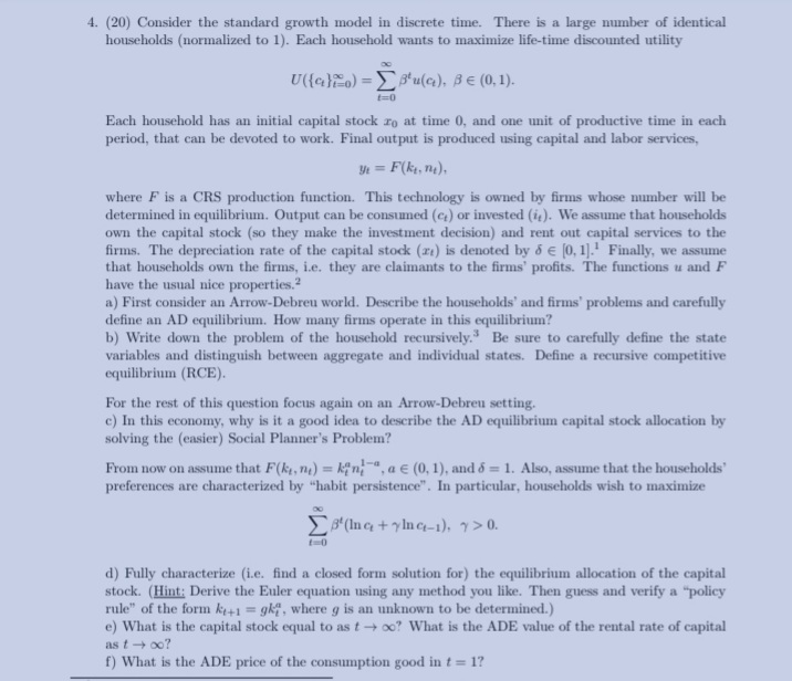 capital and labor services, yi = F(k, n). where F is a