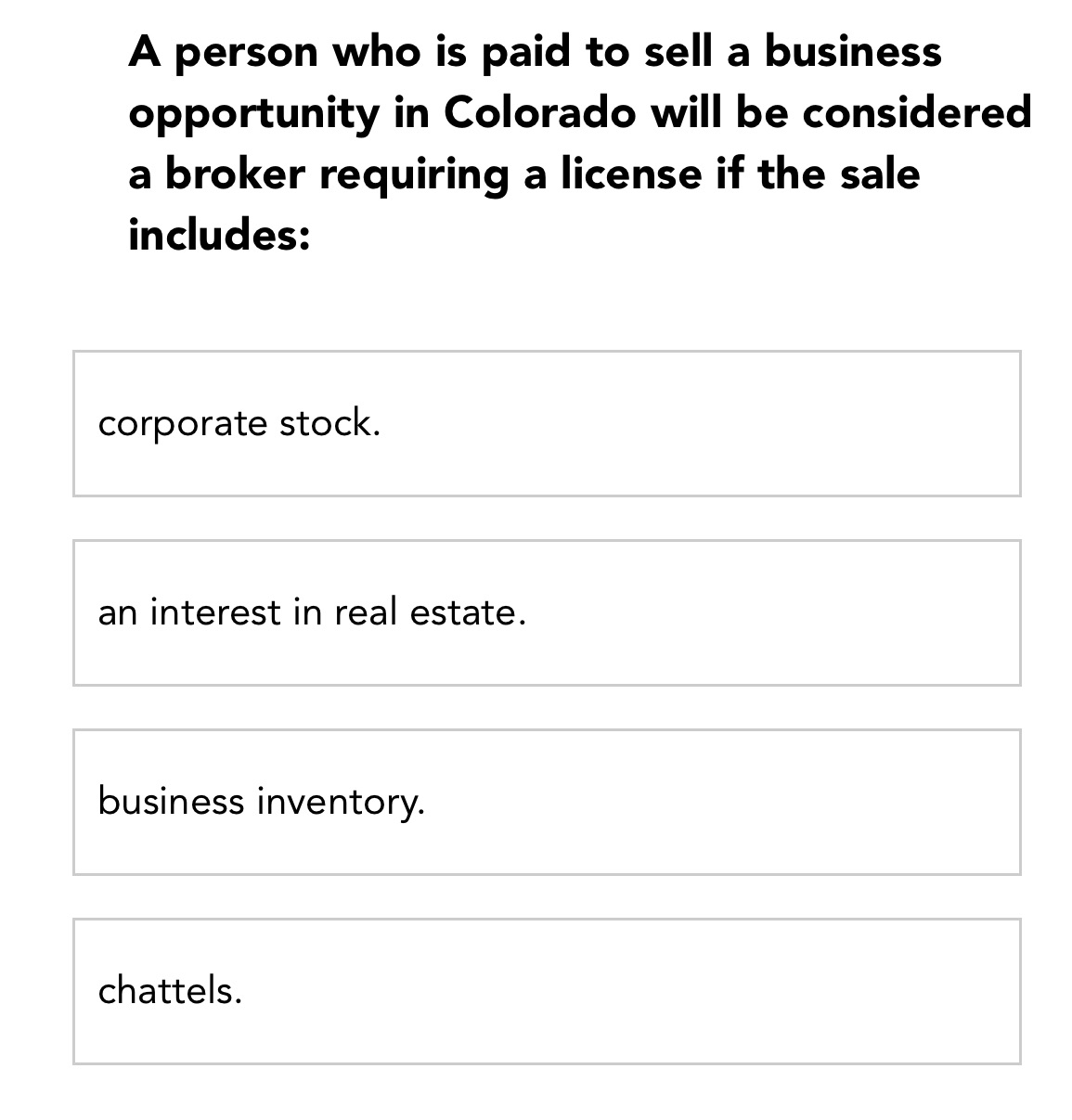 real estate test prep guide. A person who is paid to sell
