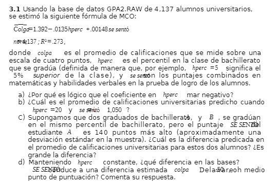 estim6 la siguiente formula de MCO: +_00148sesentS ; _273, donde coipa es