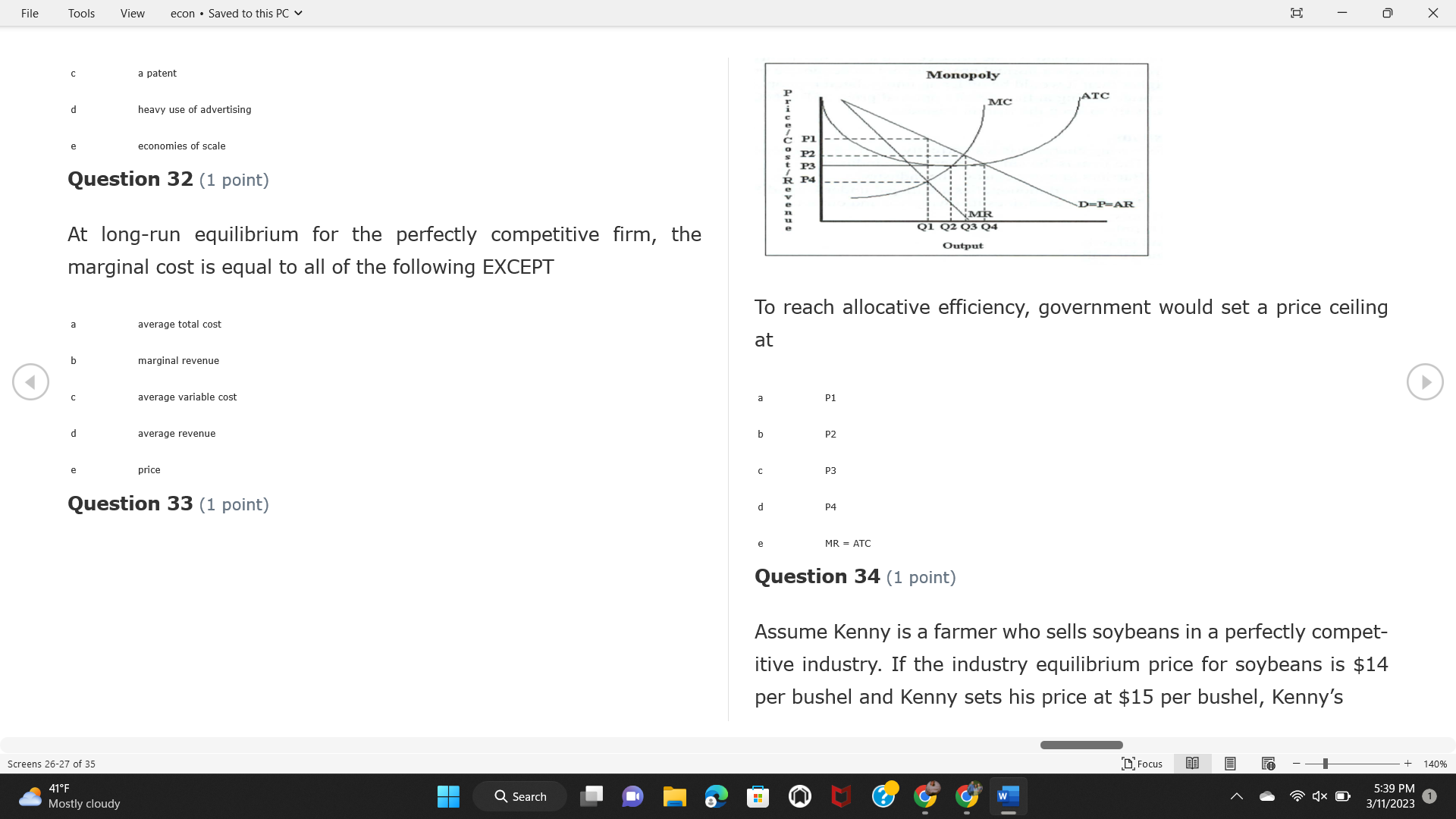 720.00 72.00 e "of " Question 2 (1 point) This firm has