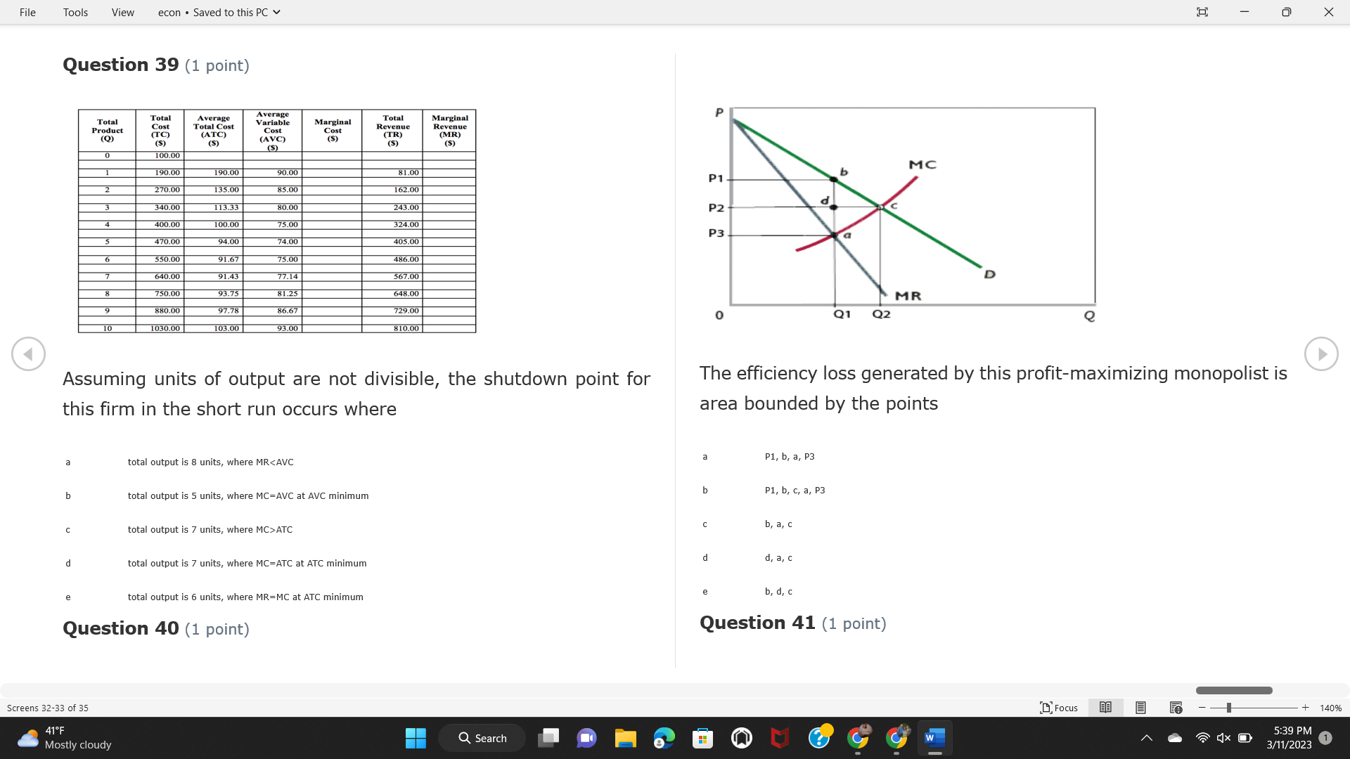 Question 6 (1 point) Purely competitive industries have which of the following
