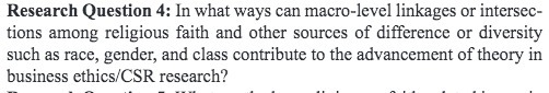 Research Question 4: In what ways can macro-level linkages or intersec-