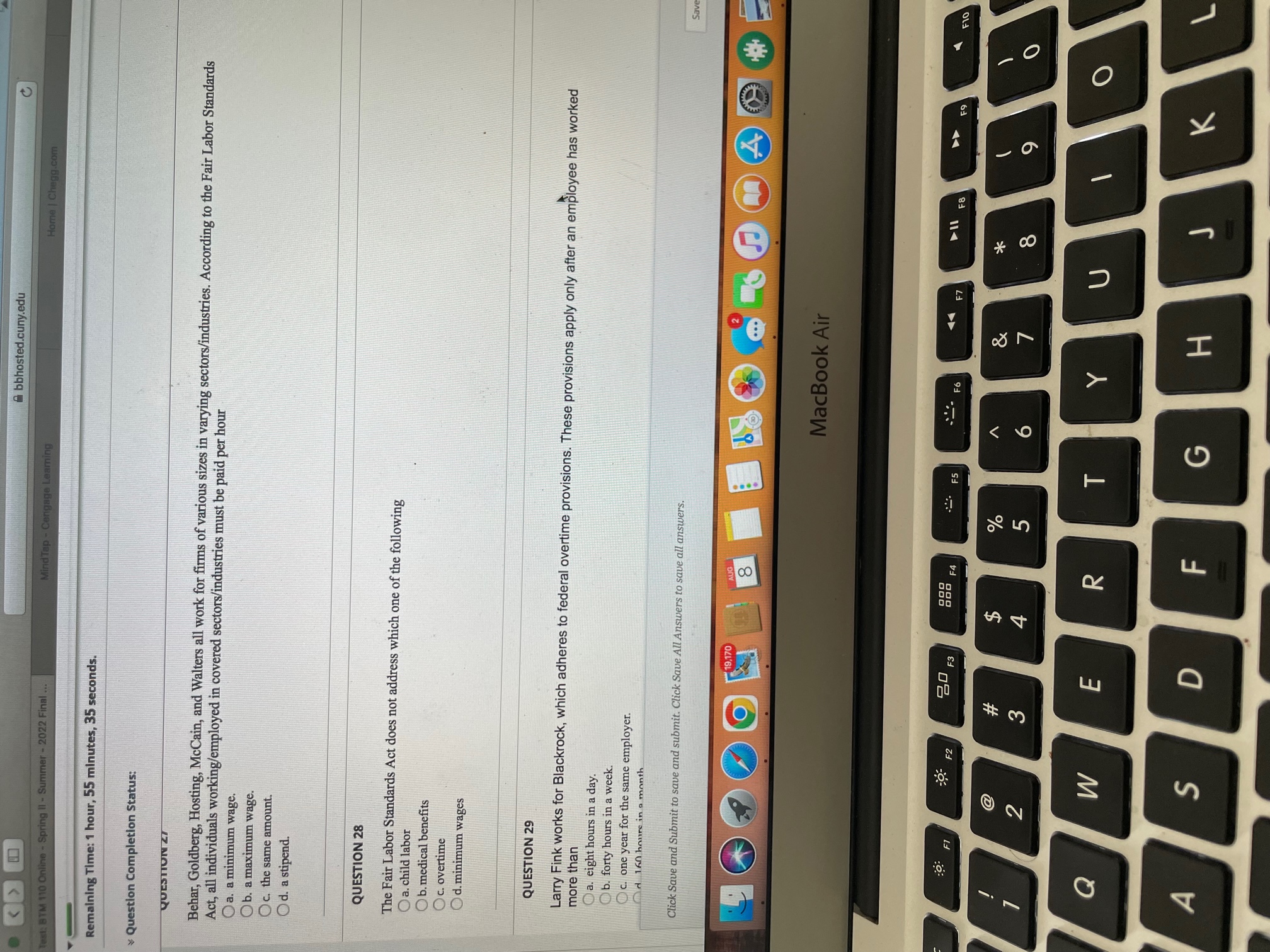  Abbhosted.cuny.edu C Test: BYM 110 Online - Spring II - Summer