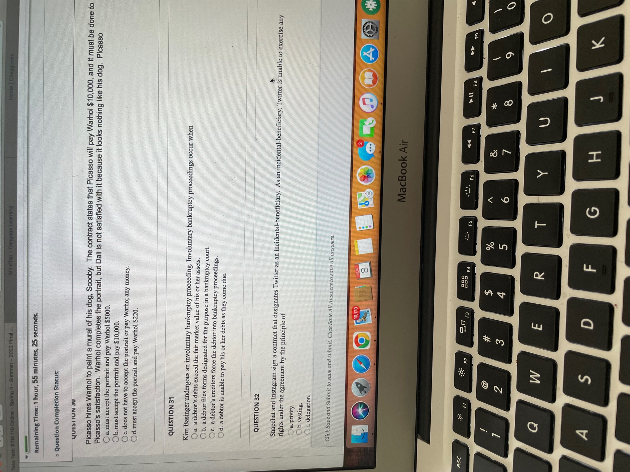 worked more than a. eight hours in a day. b. forty hours