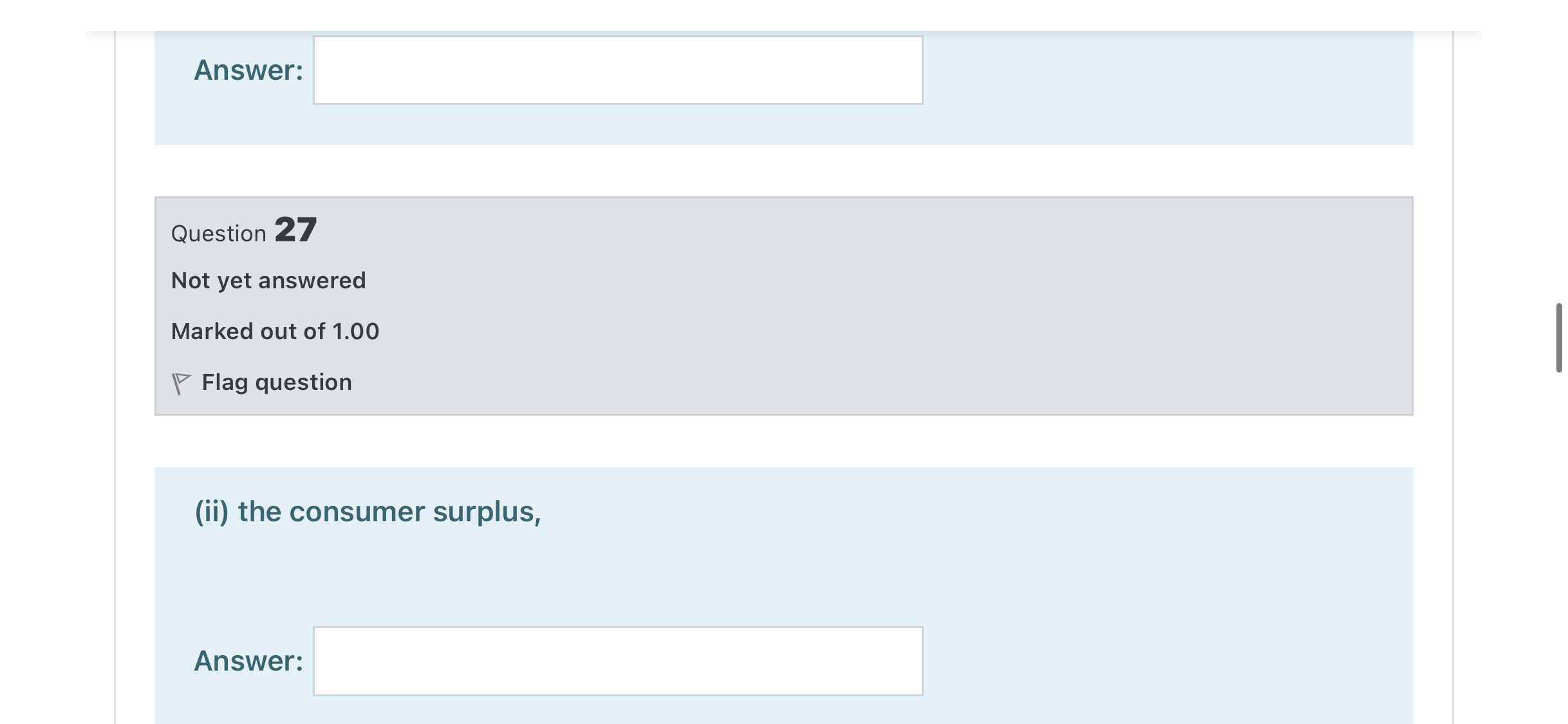 yet answeredNot yet answered Marked out of 1.00 Flag question Considering the