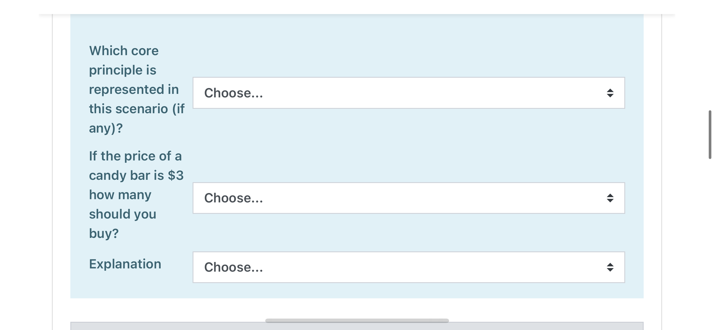 your choice. A firm's decision about how many workers to hire. Susan's