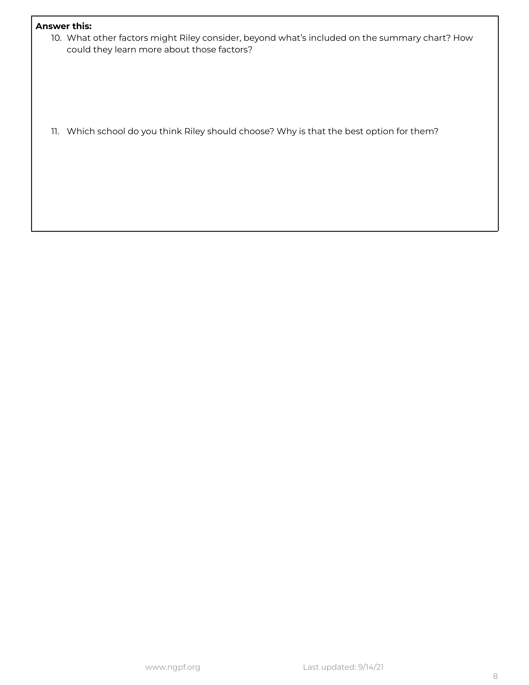 life Earning Income 0 3.3: Evaluate the costs and benefits of investing