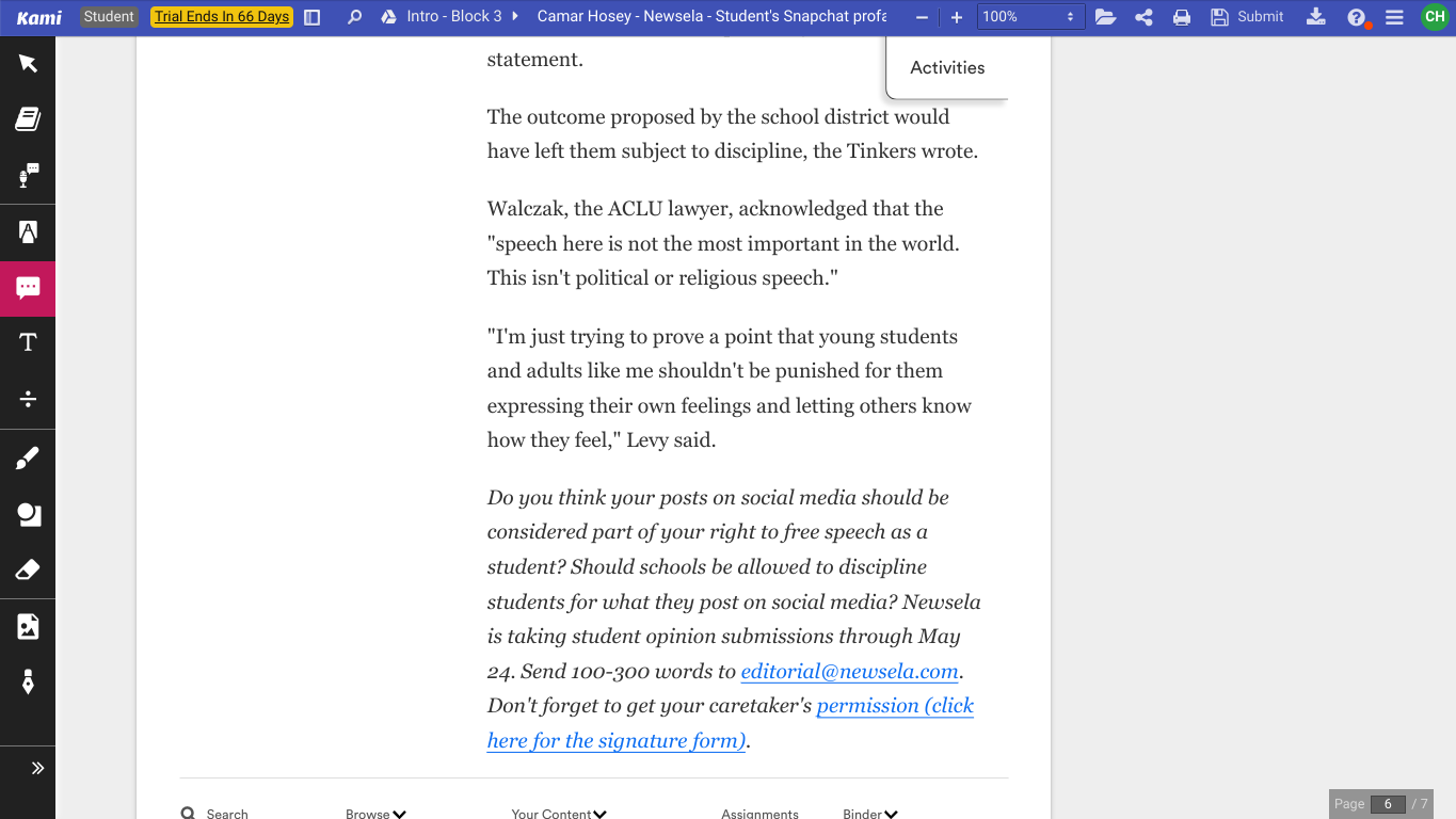 it would give schools the possibility of regulating important political and religious