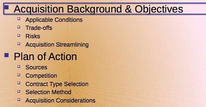 Acquisition Background & Objectives Applicable Conditions 0 Trade-offs 0 Risks Acquisition