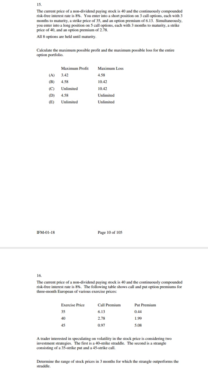amount from both types). (a) If they can trade a riskless bond,