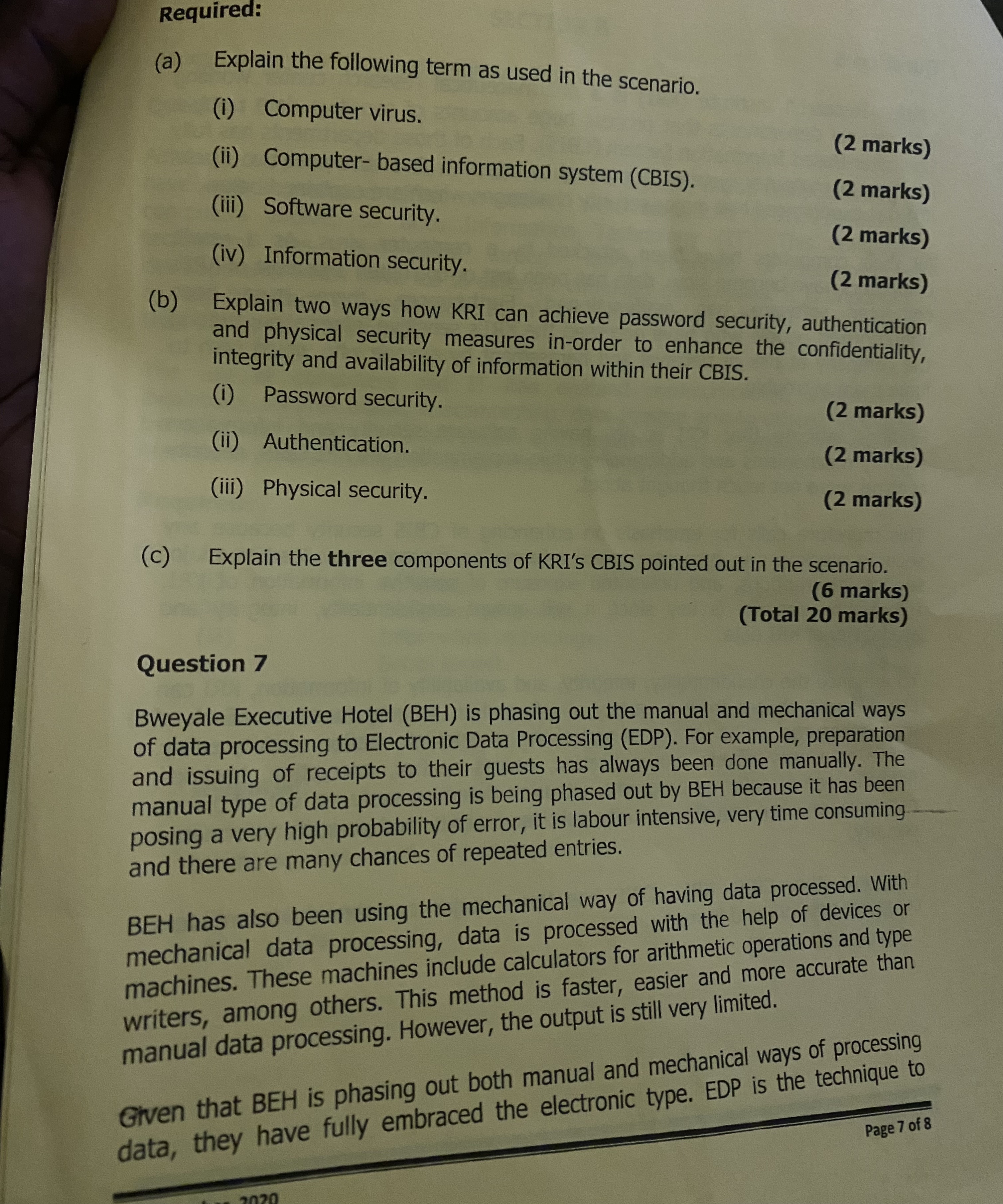 From the scenario, it is realised that computers and information technology have