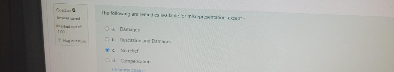 is an actionable claim and makes the contract void. @ d. This