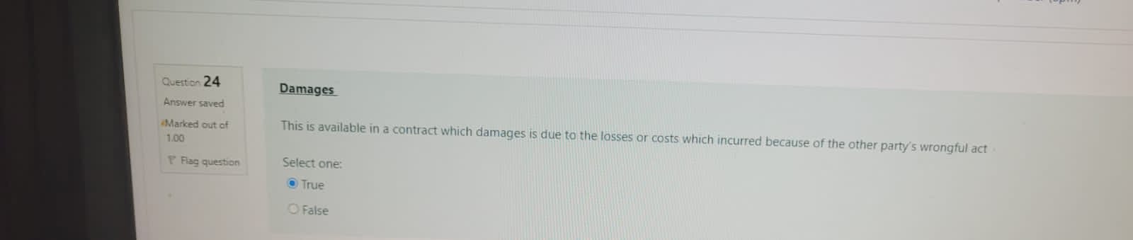 O FalseTime left 0:51:32 Question 11 Answer saved GroundUp Inc. agreed to