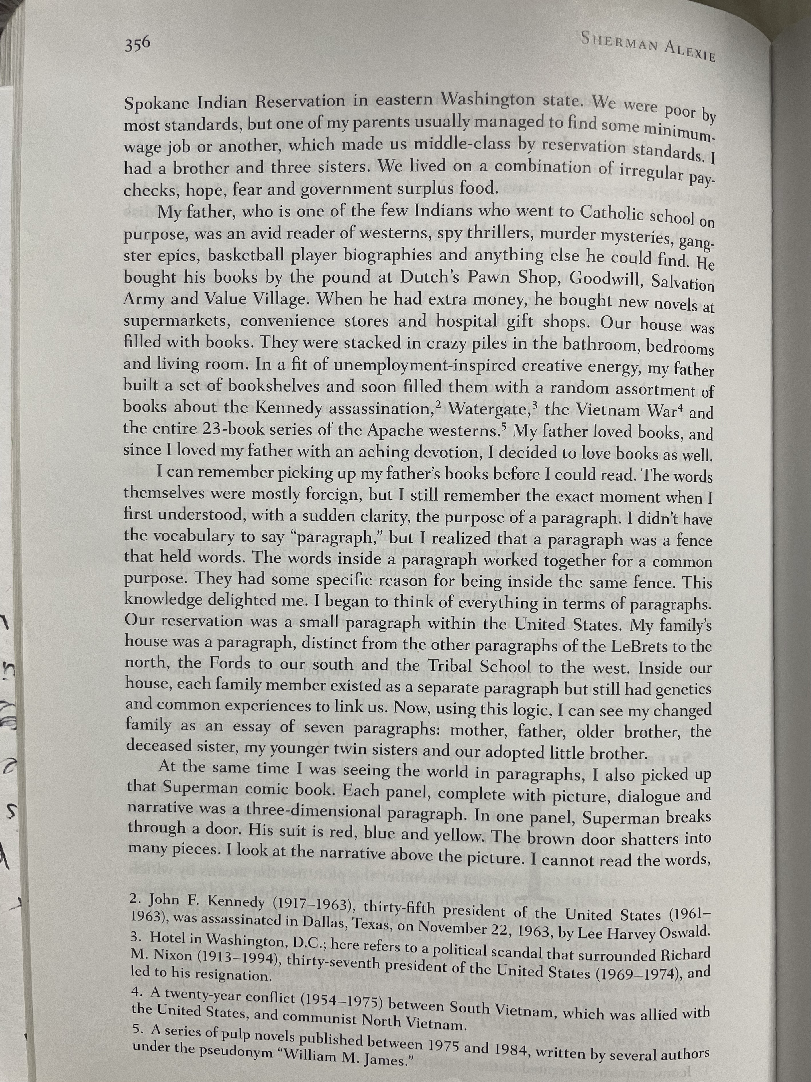 it is interesting. How he is telling that story.At least three pagesANALYZING