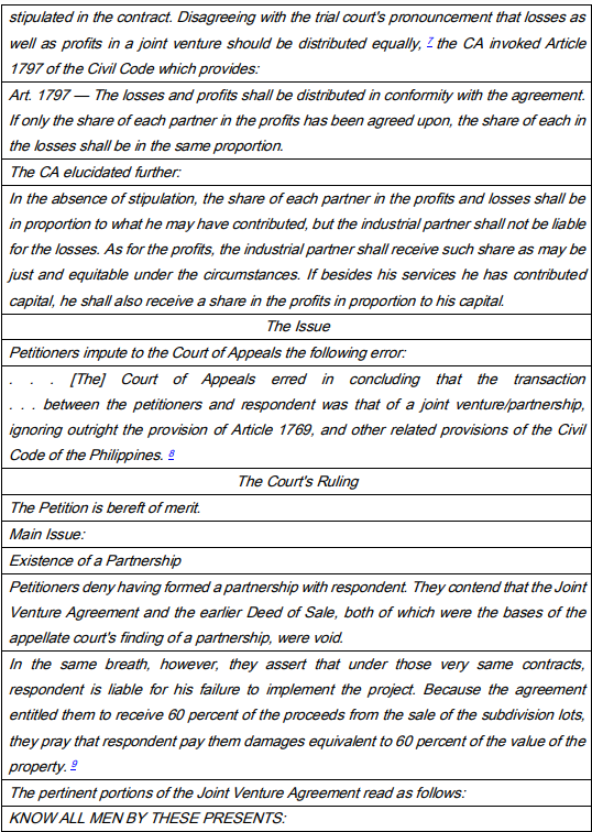 the contracting partners from their respective obligations to each other arising from
