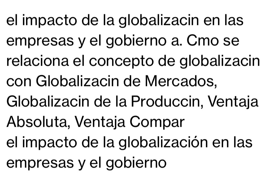 el impacto de la globalizacin en las empresas y el gobierno a.