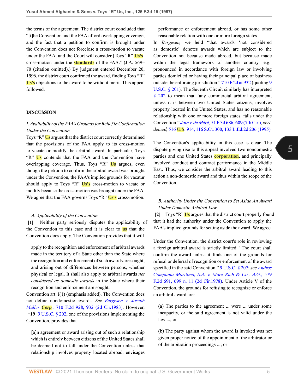 facts,issues, rules, the holding/conclusion and the reasoning. Yusuf Ahmed Aighanim & Sons
