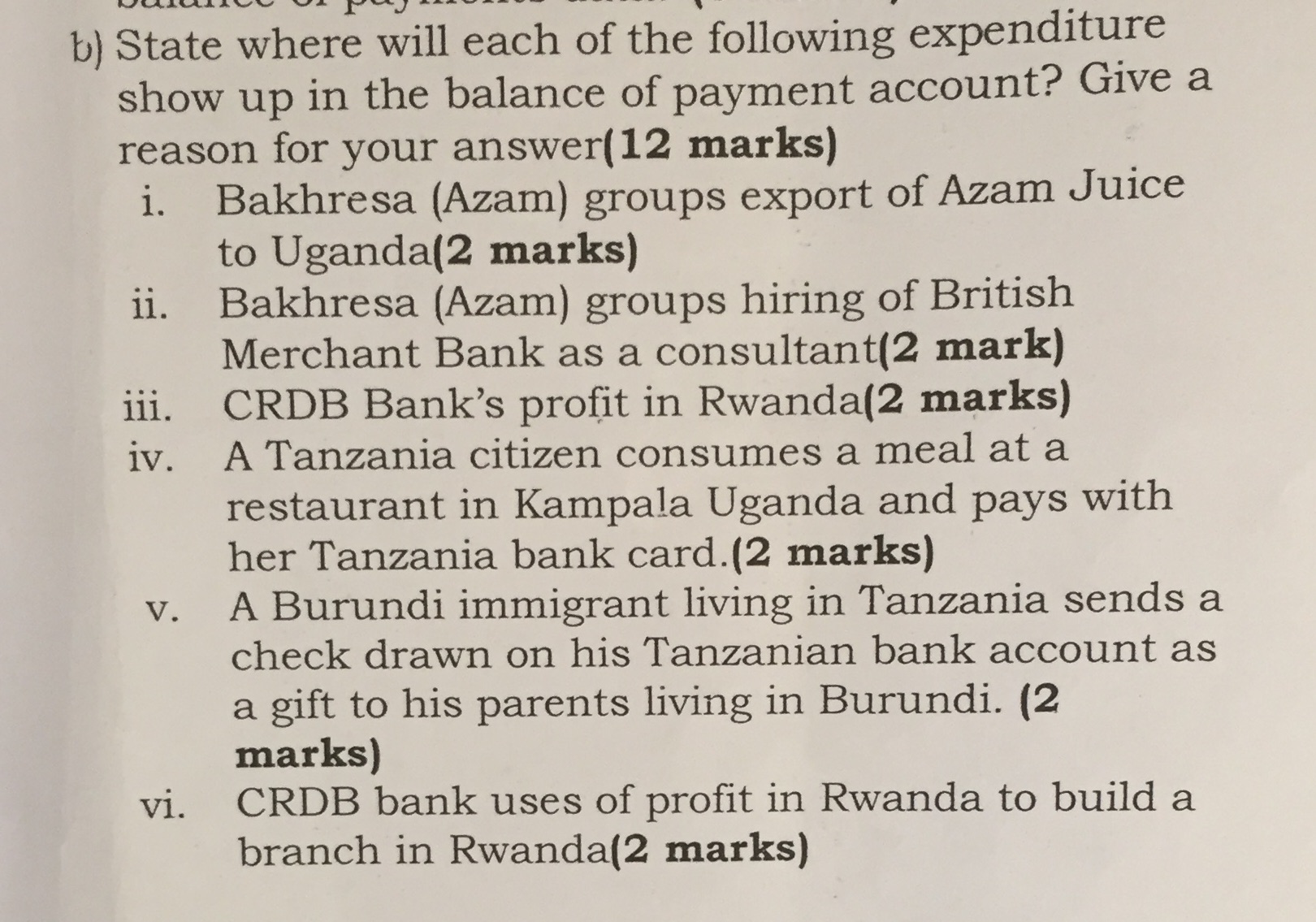 Total utility. 42 utils f) Given your answers in b) and e),