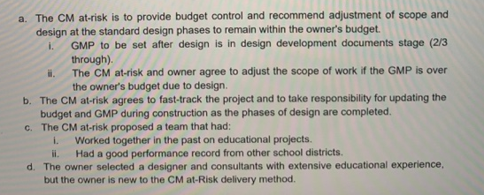 describe what you have learned. You task is not to find and