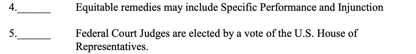 Court Judges are elected by a vote of the U.S. House of