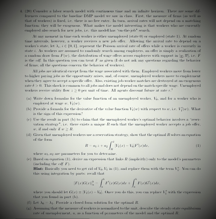 of identical households (normalized to 1). Each household wants to maximize life-time