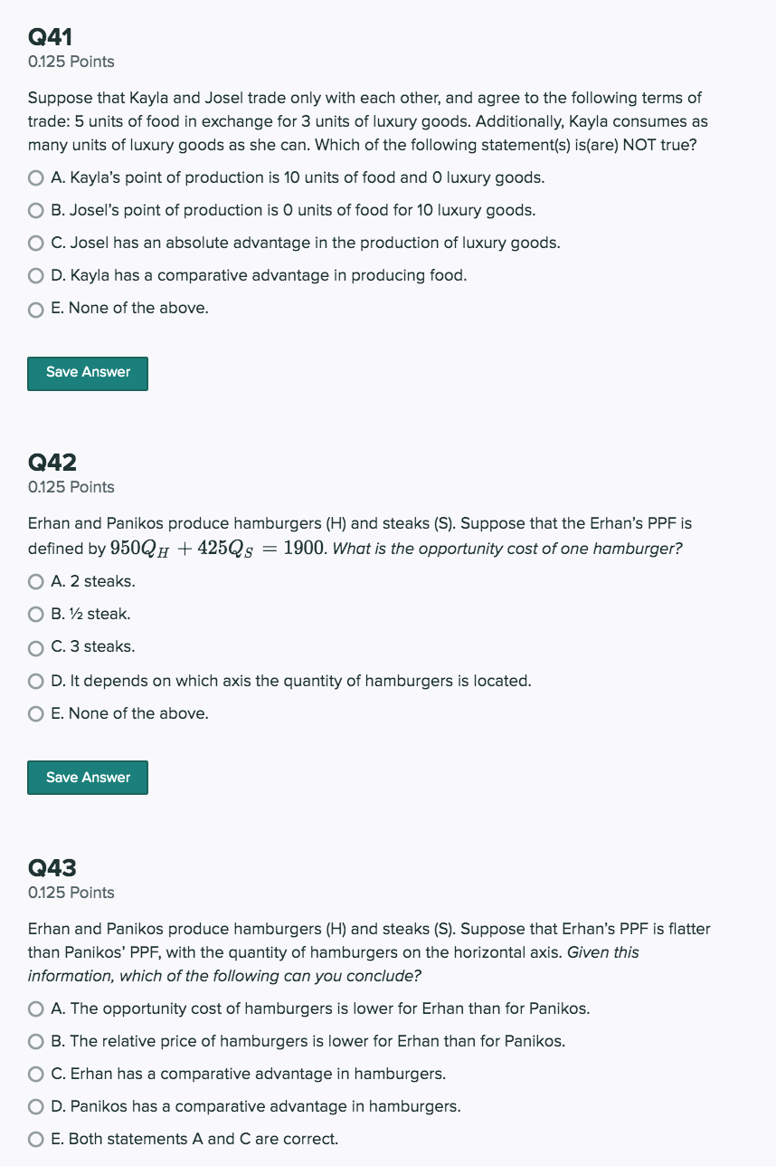 enough information. O E. None of the above.Q25 0.125 Points Kayla's PPF