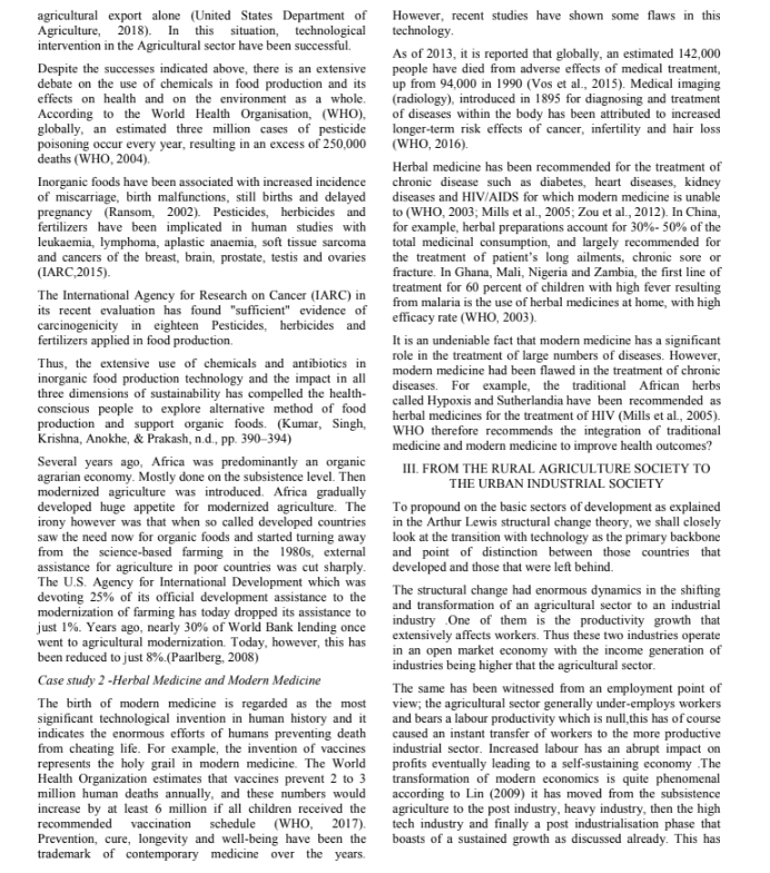 PROVIDED AS REFERENCES The Structural Change Theory - An Analysis of Success