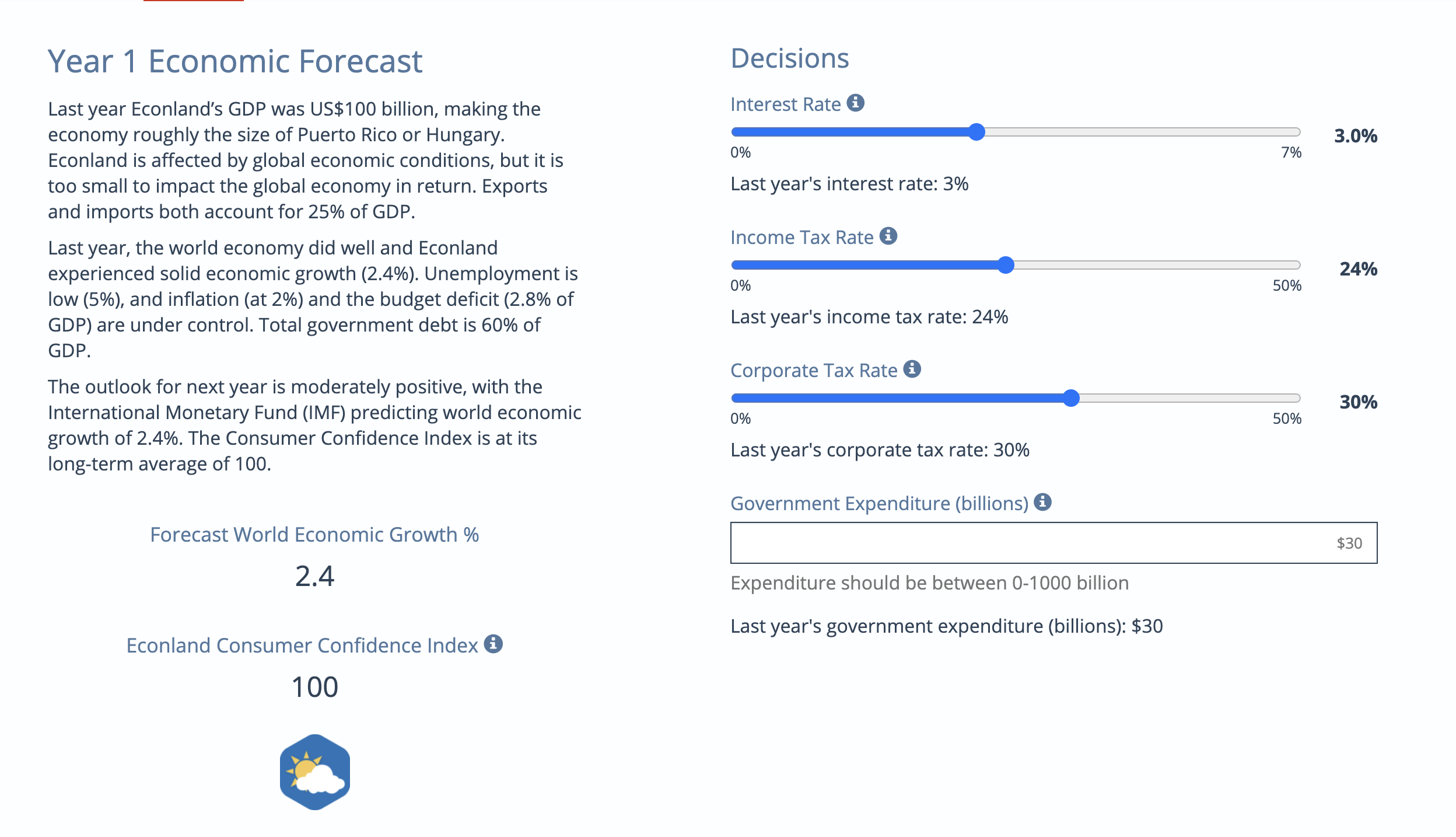 do changes in government spending affect the consumption level? 8) How did