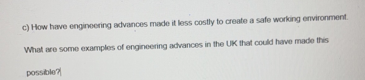 c) How have engineering advances made it less costly to create
