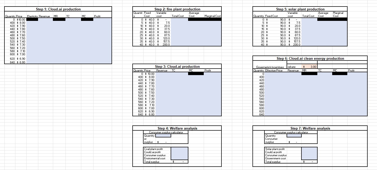  Case Problem:General Remark: You should limit yourself to the price/cost/quantity that