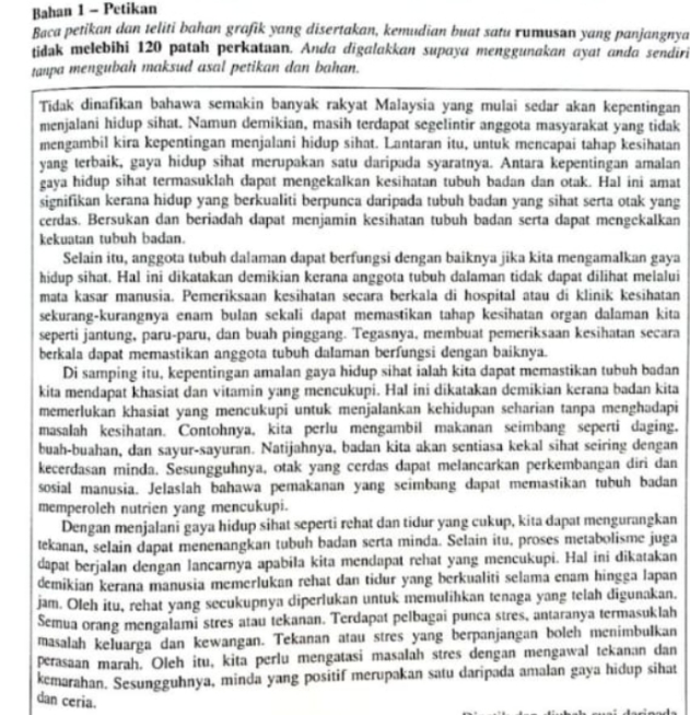 yang panjangnya tidak melebihi 120 patah perk-ataan Anak' digatakkan suBJya menggunakan ayat