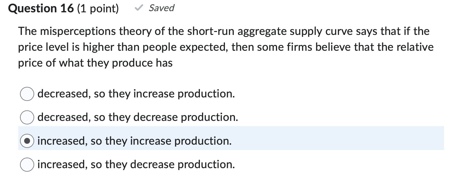 of money decreases; In turn, interest rates increase, which decreases net exports.