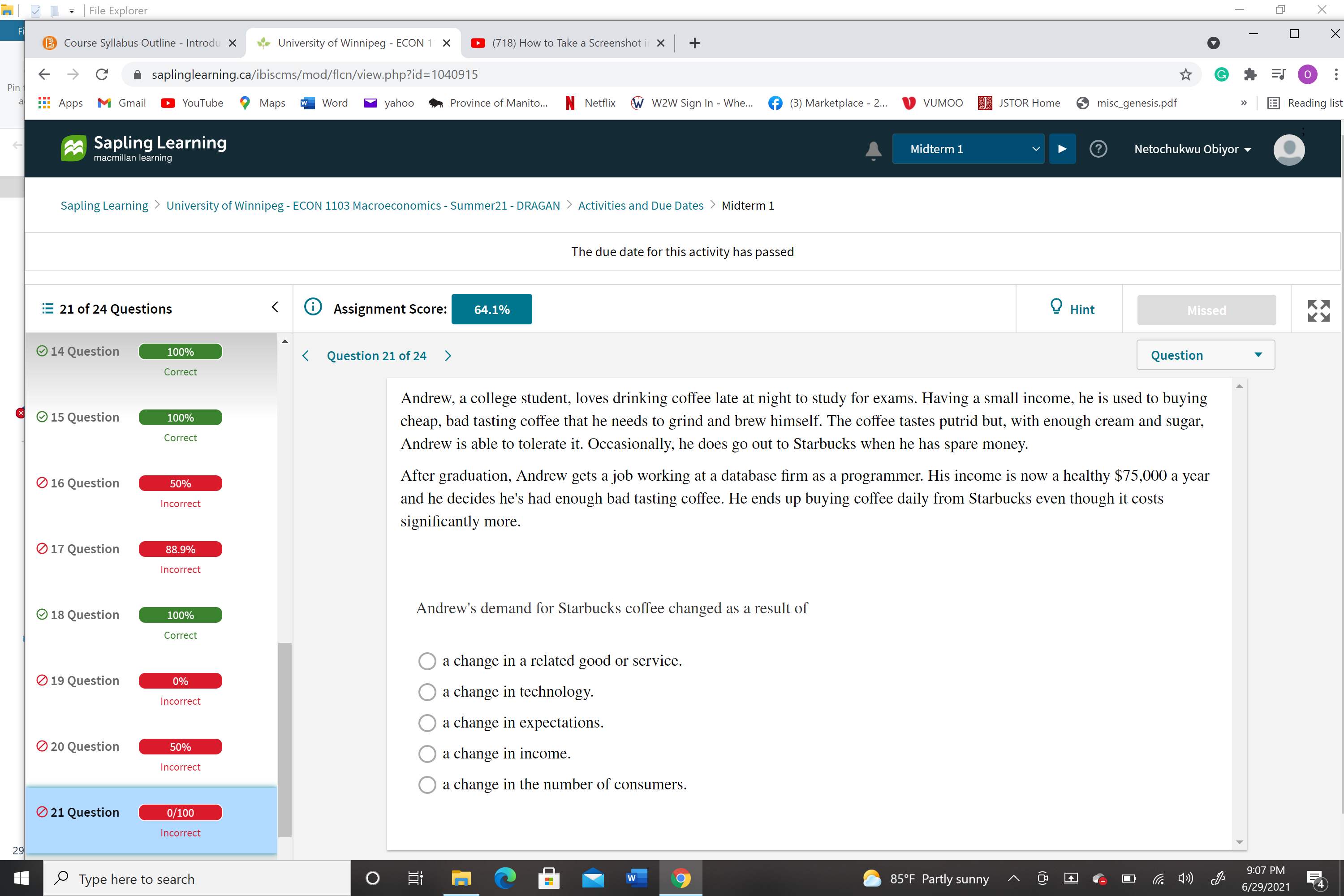 Introdu X . University of Winnipeg - ECON 1 X (718) How