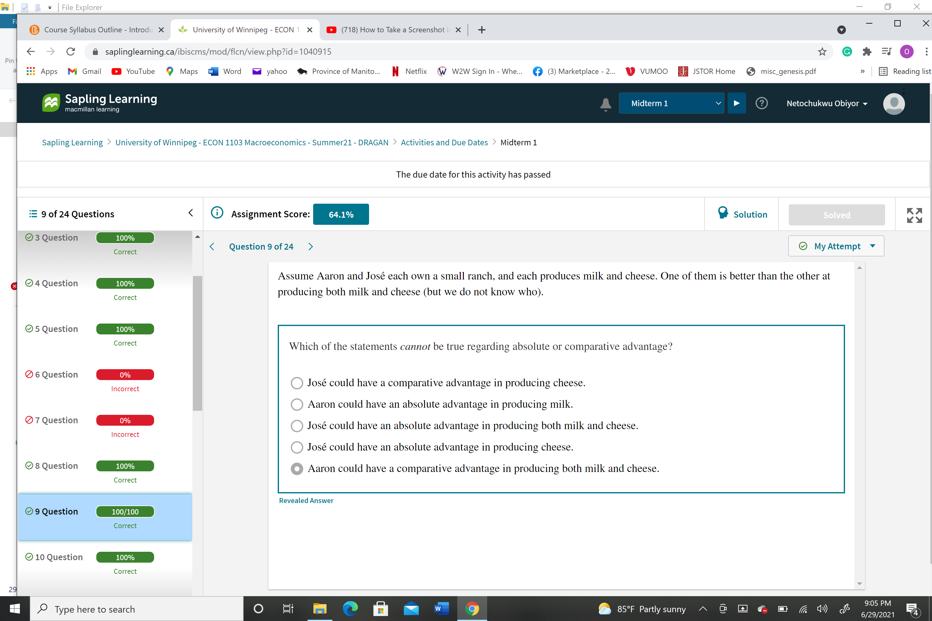 dodgeballs become hugely popular 9 Question 2. the price of rubber, an