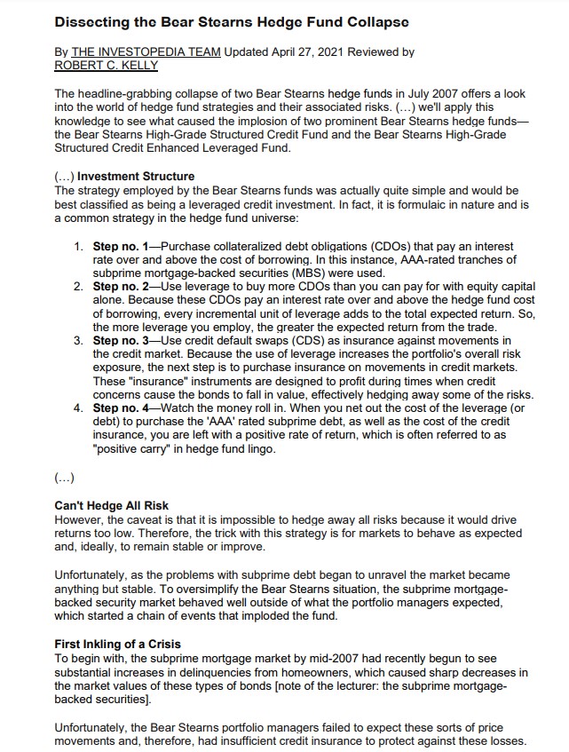 missing information. QUESTION 3 C2 - Application of the concepts to a