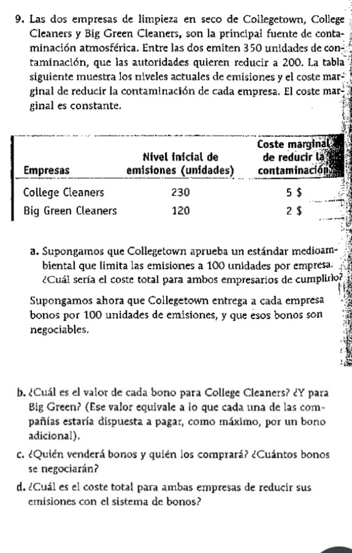 y Big Green Cleaners, son Ia principal fuente de conta- minaci6n atmosfrica.