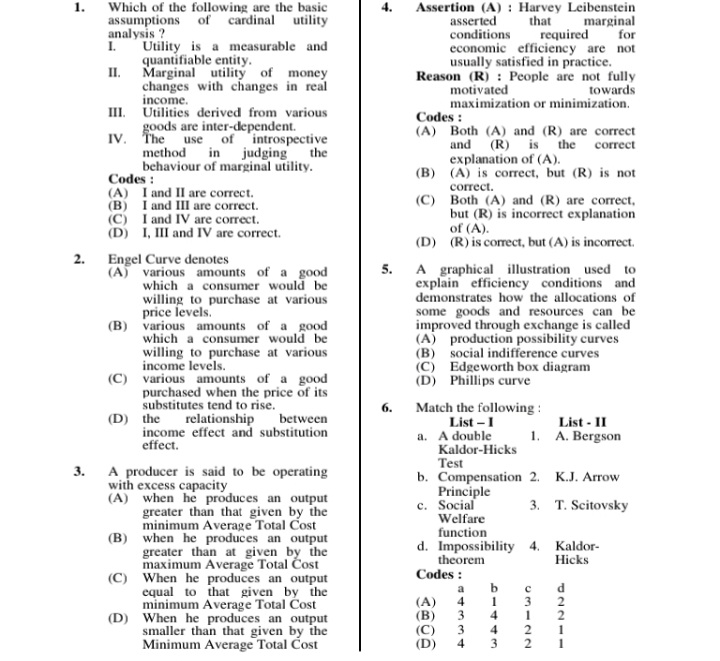 Processes IV. Demographic Processes ratio : Codes : (A) Harrod (B) Hicks