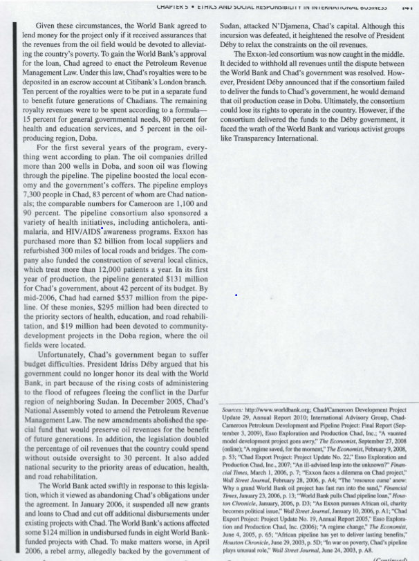 What could be done to address the problems? 2) The World Bank