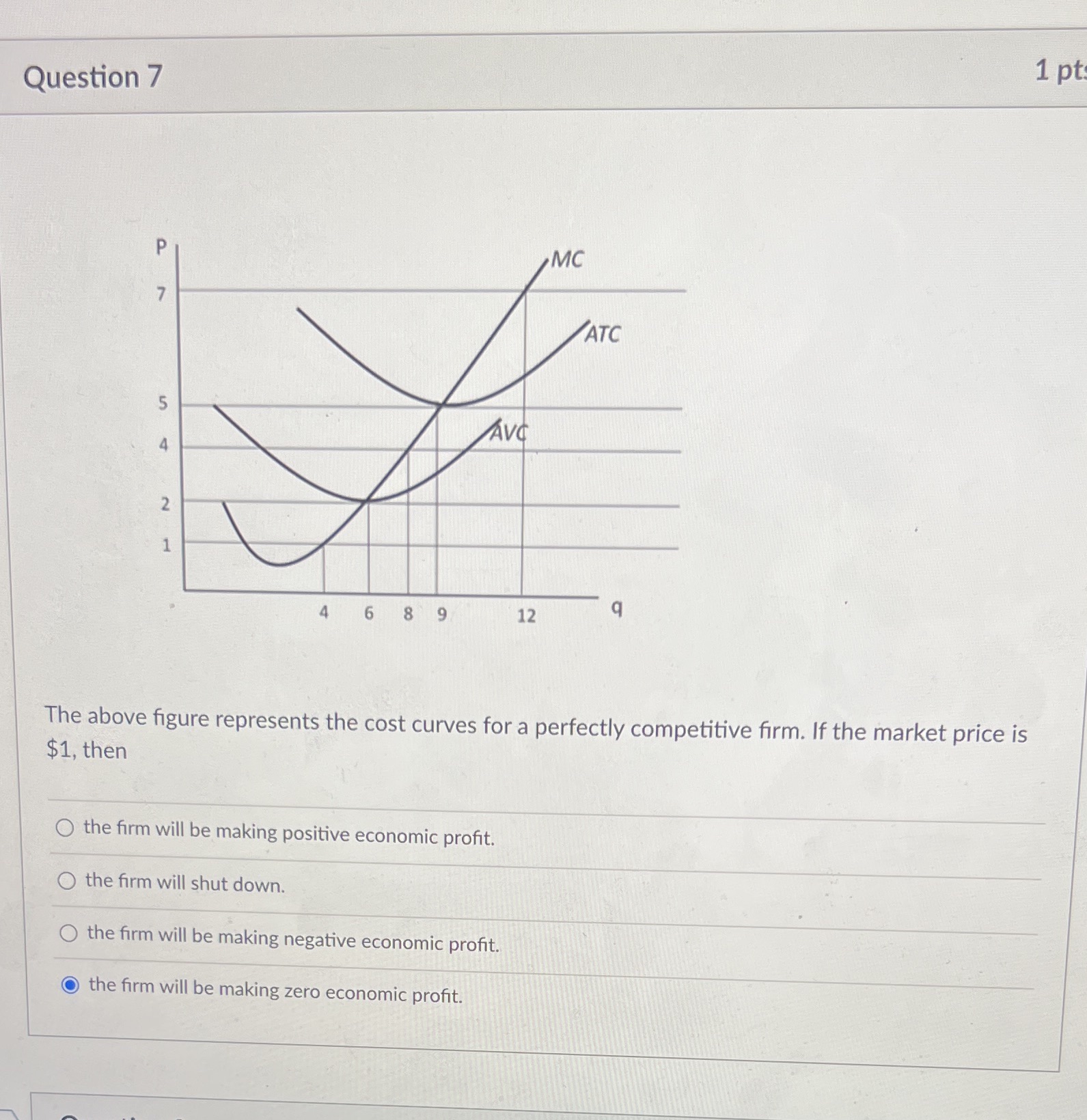 1 pt Question 7 V 5 N 6 8 9 The