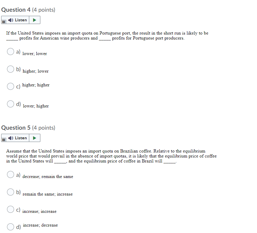 one tractor trades for barrels of petroleum. Table: The Production Possibilities for