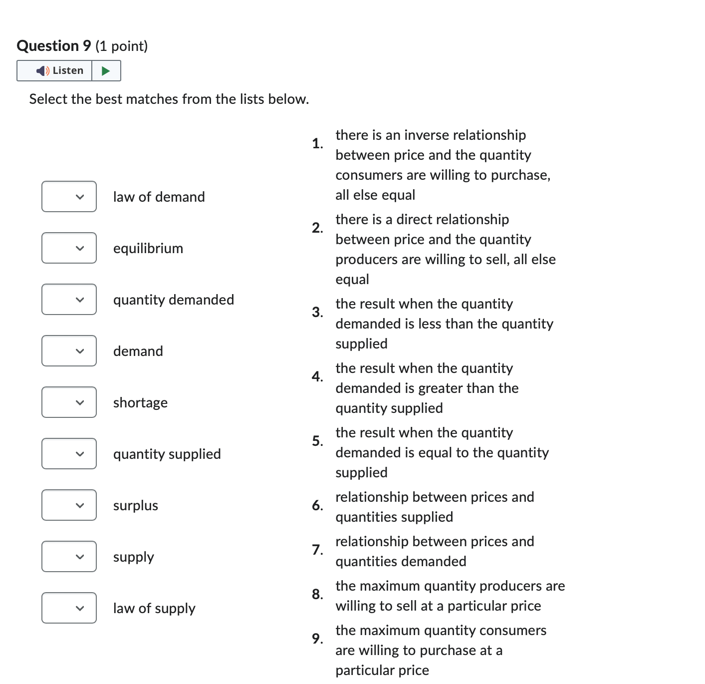an indeterminant change in quantity. 0 an indeterminant change in price and