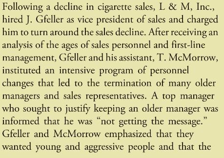 Following a decline in cigarette sales, L & M, Inc., hired J.