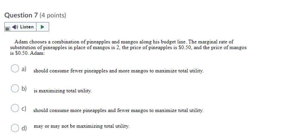 d) lower; higher Question 5 (4 points) emu Assume that the United