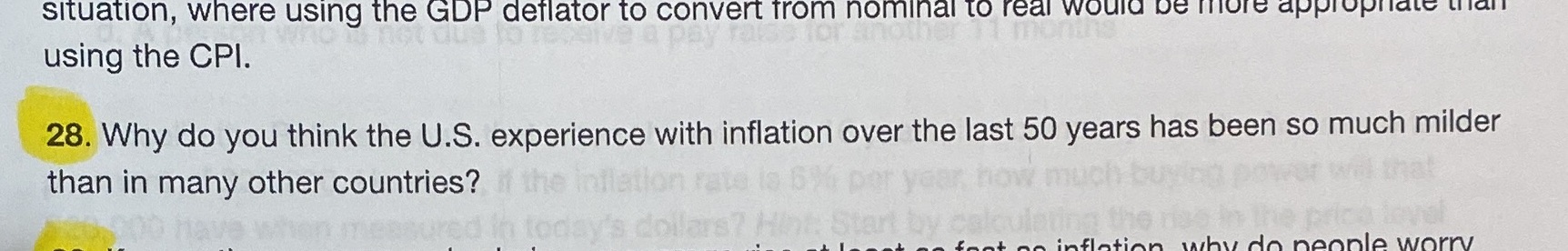 real would be more app using the CPI. 28. Why do you