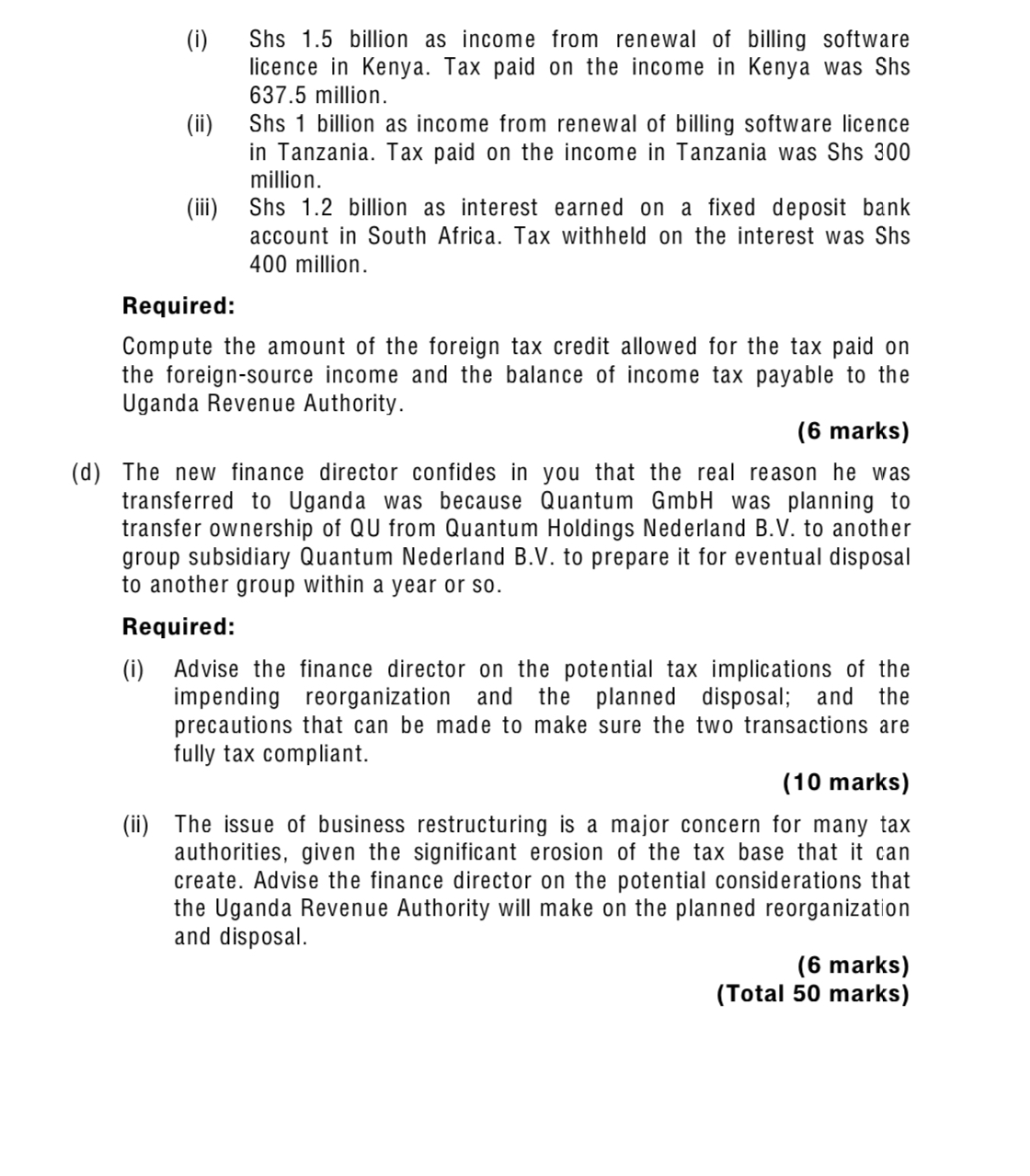 (ii) Explain the obiective and requirement of the action point above and